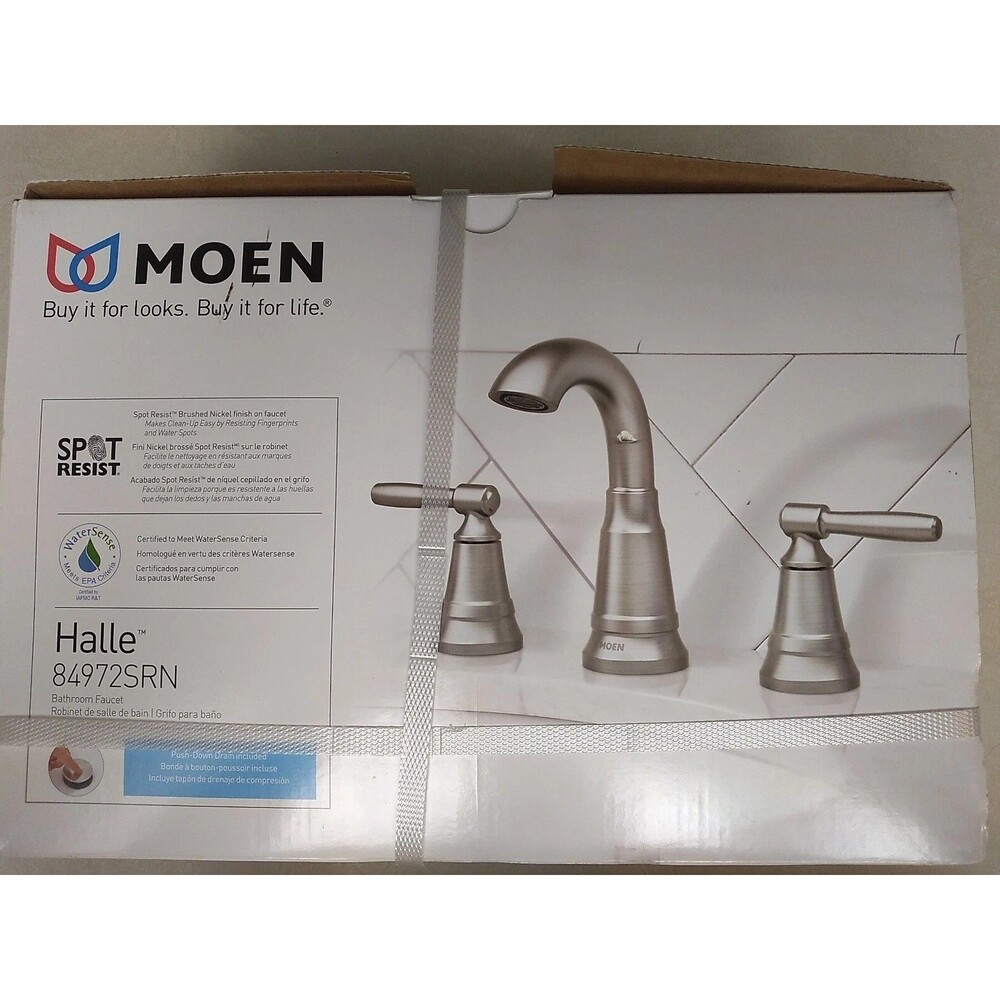 moen bathroom faucet brushed nickel